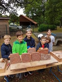 Ferienlager Machern 1-2023 - unsere Kunstwerke aus Naturstein